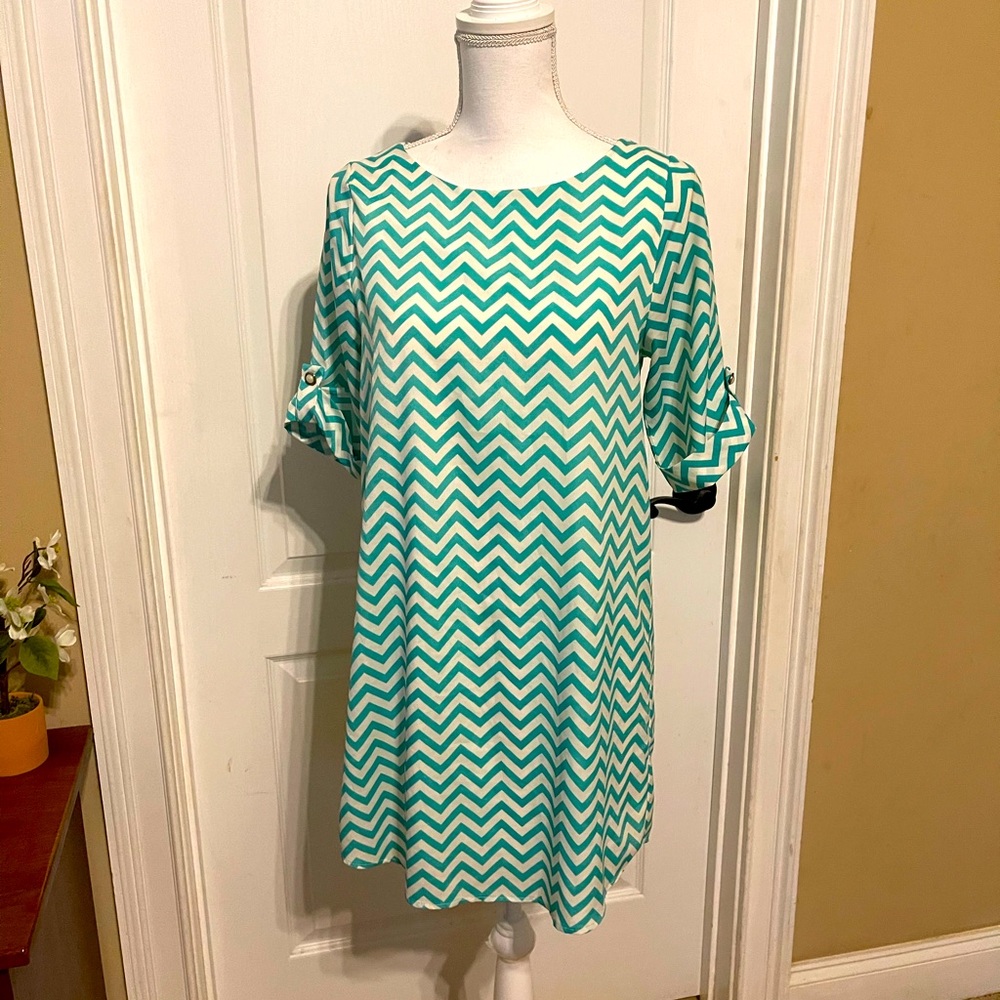 Chevron print sundress